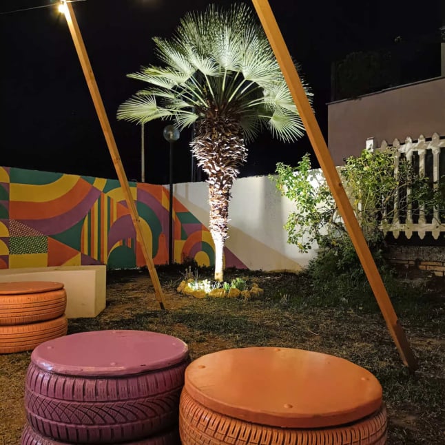 visiby allestimento esterno Francy Arena Bar dopo lavoro Orte illuminazione ambiente