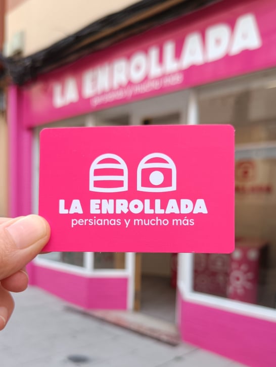 visiby marketing etico interiorismo decoracion tiendas La Enrollada persianas a coruna diseno tarjeta de visita a coruna